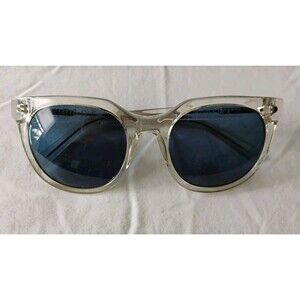 Von Zipper Wooster Clear Round Sunglasses Blue Lens Sample No original Case